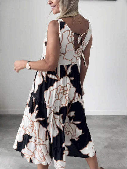 Avril™  - Lange jurk met bloemenprint