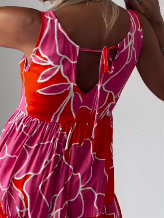 Avril™  - Lange jurk met bloemenprint